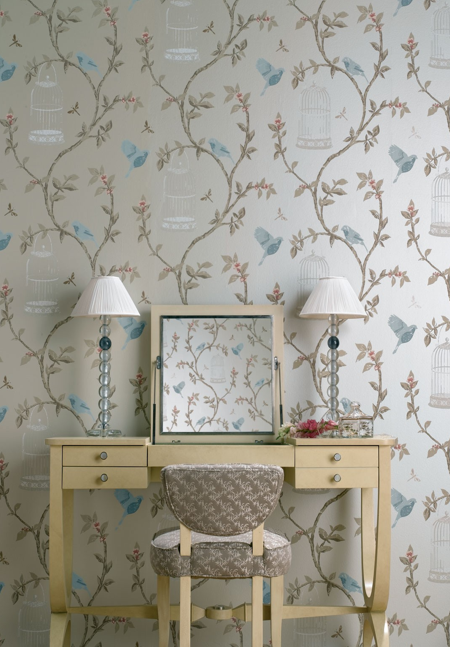 Metallic finish Chinoiserie