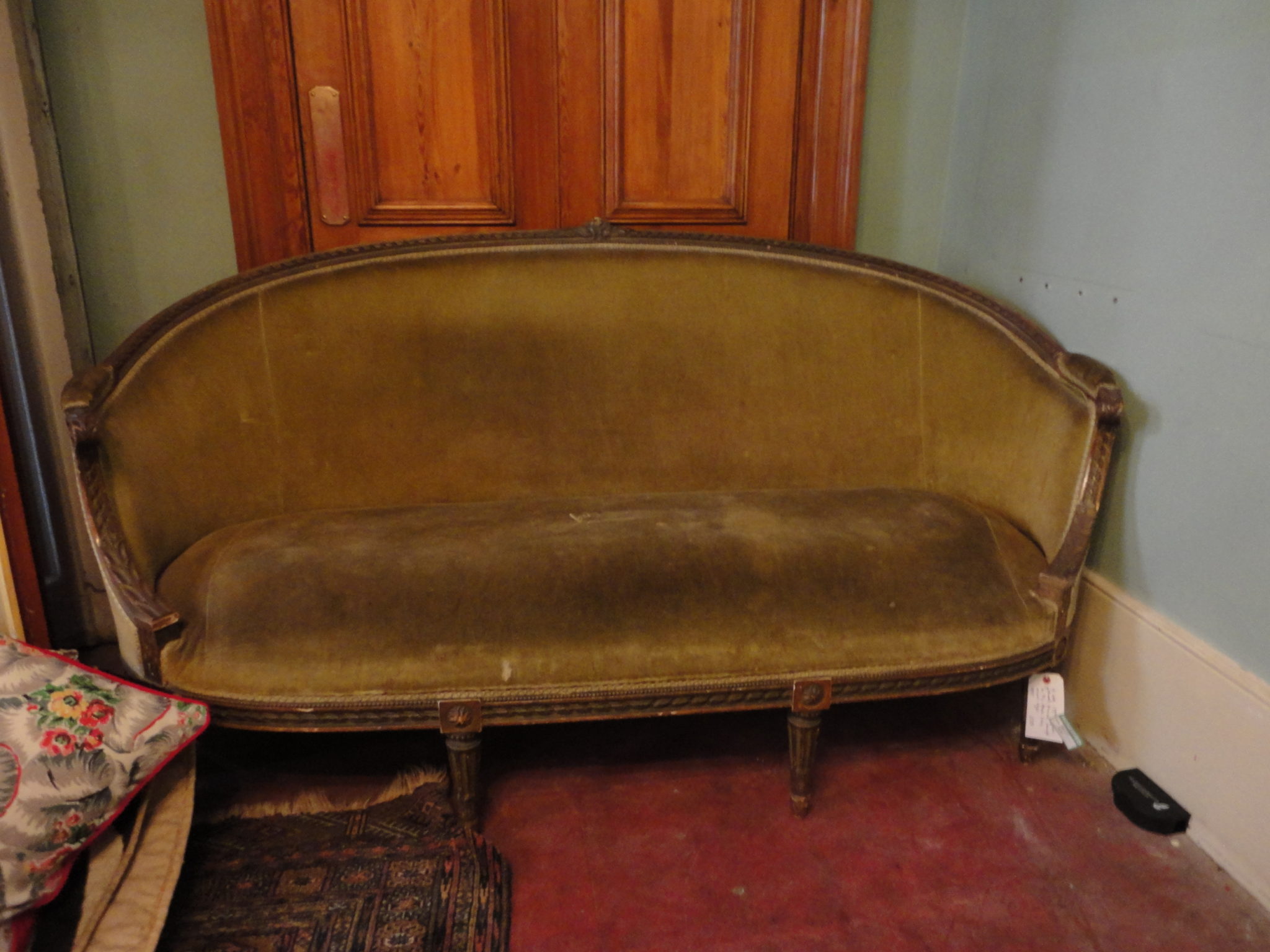 Giltwood Regency Chaise