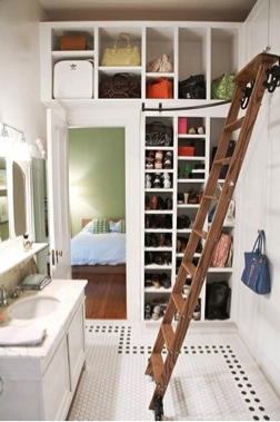 Using bathroom space as a dressing room