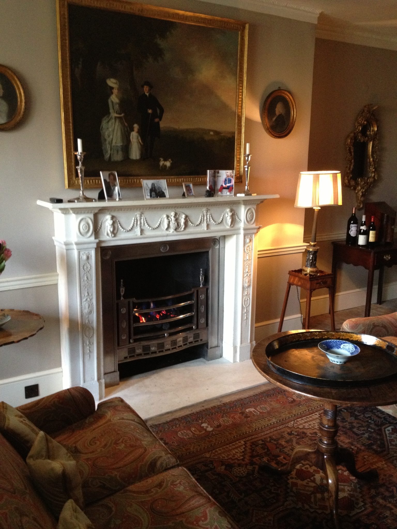 A cosy sitting room on the second floor