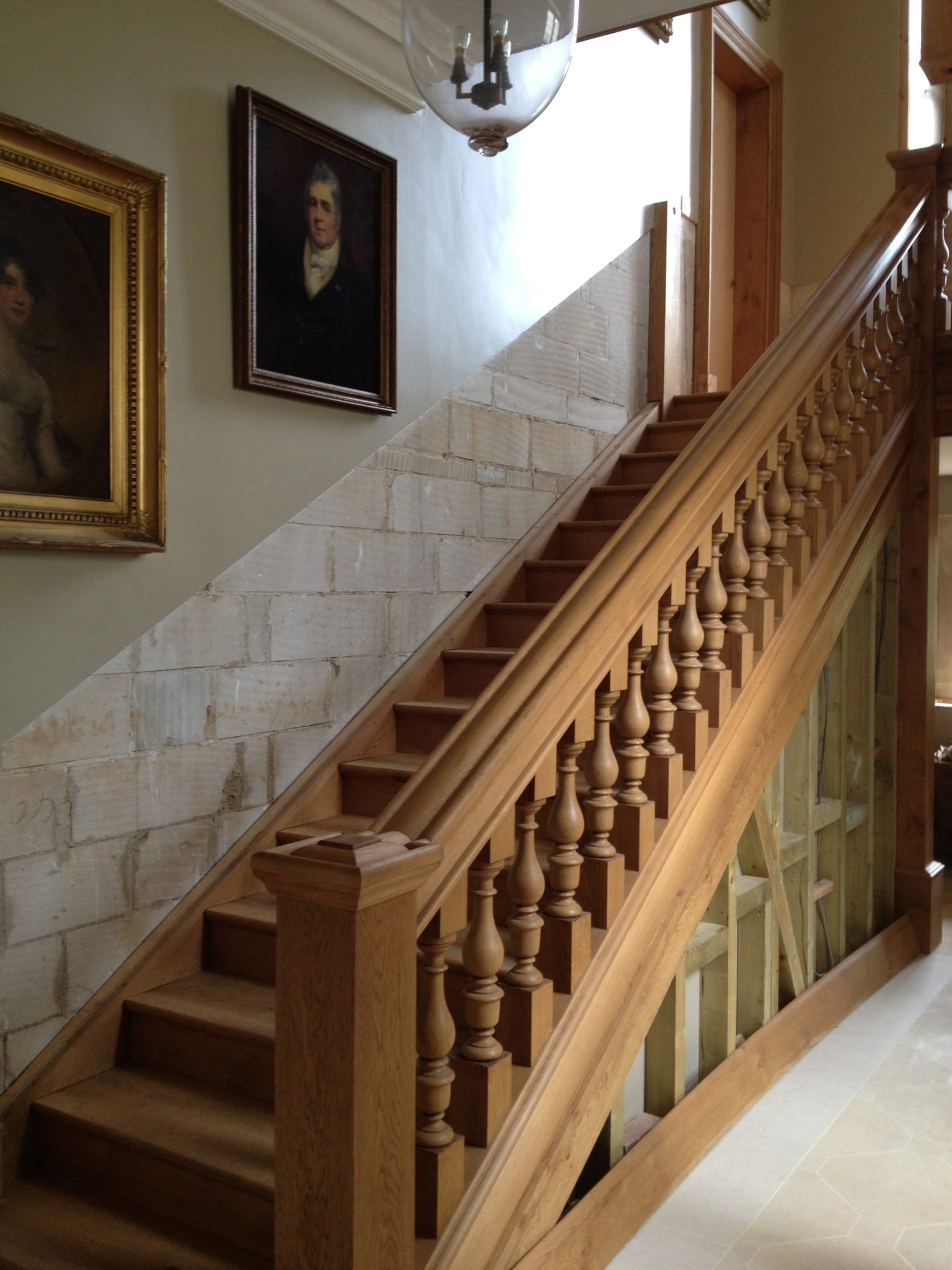 A staircase built by Shilstone's joiners