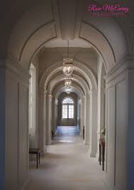 Arched hallway with limestone floor has a wonderful rhythm