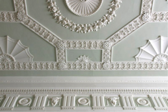 Georgian Lime Plaster ceiling in relief