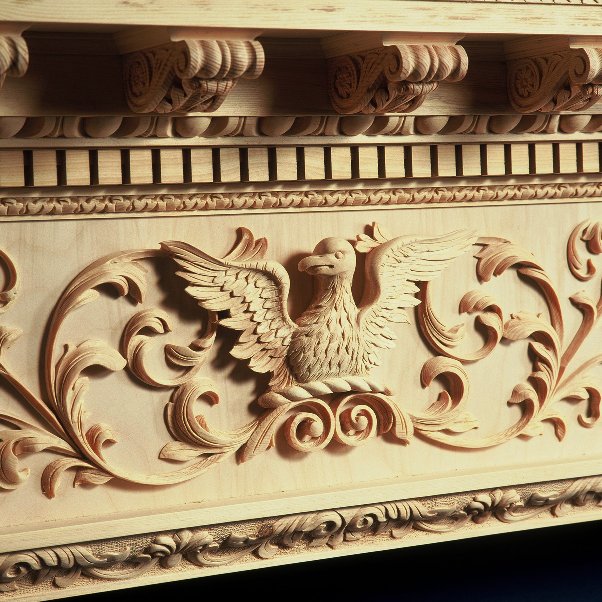 Georgian panelling and carving
