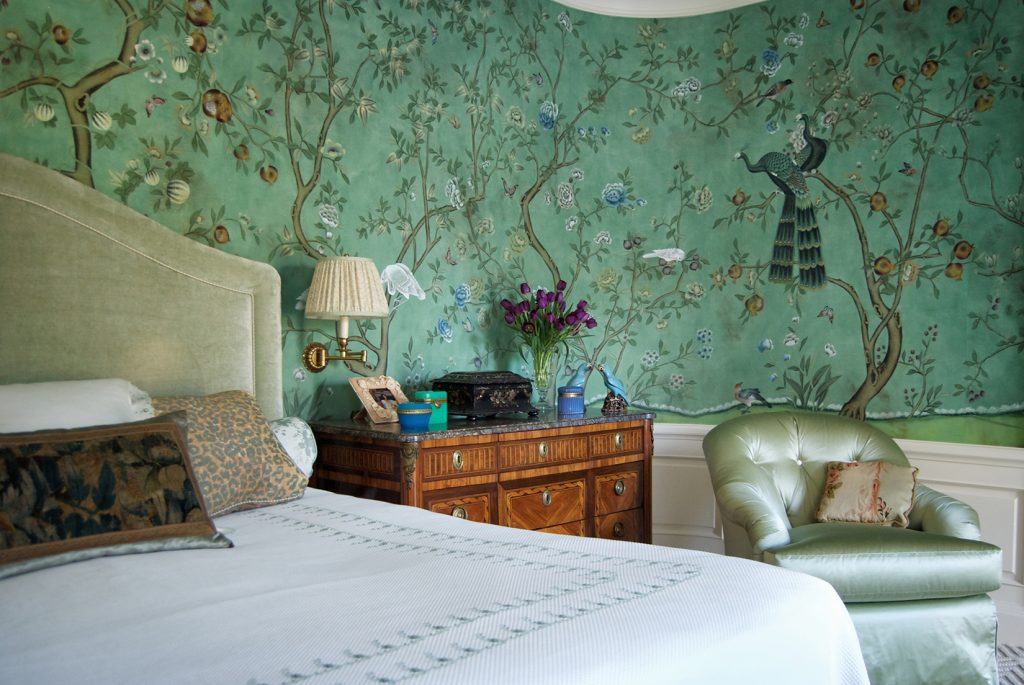 DeGournay for Georgian bedroom interior design