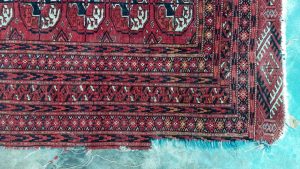 Georgian damaged rug