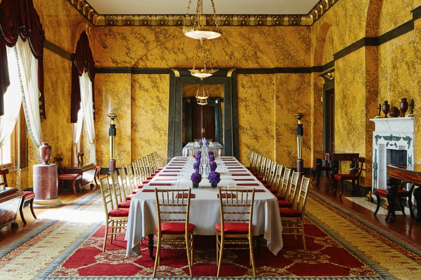 The Egyptian Dining Room, Goodwood House, Sussex.