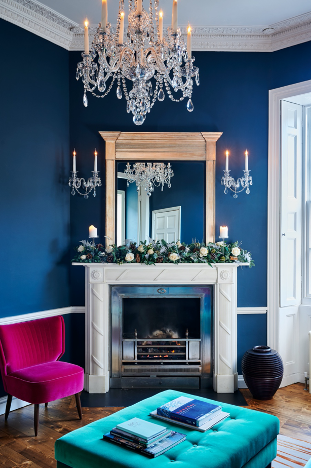 Georgian fireplace garland