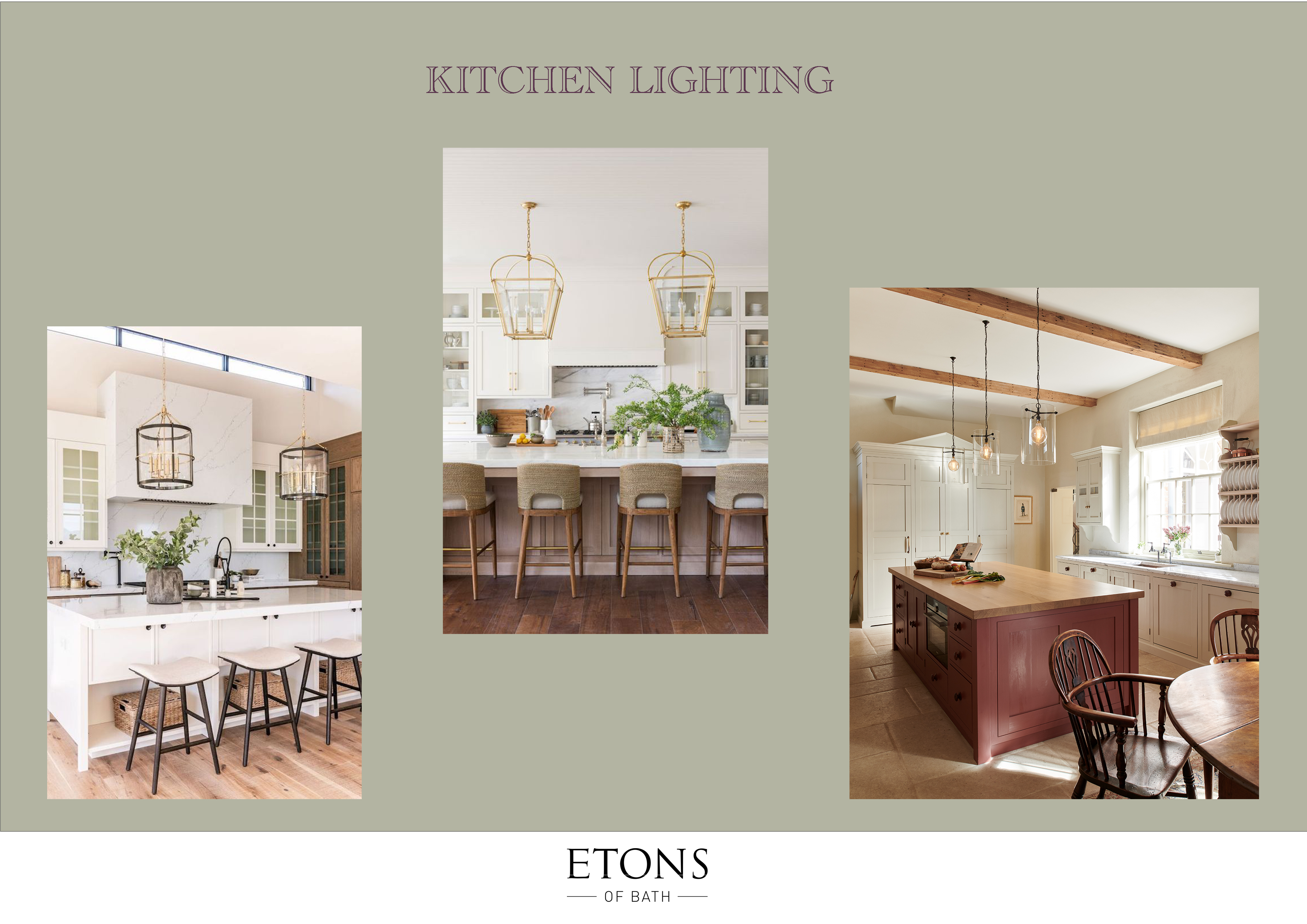 Georgian pendant lighting for kitchens