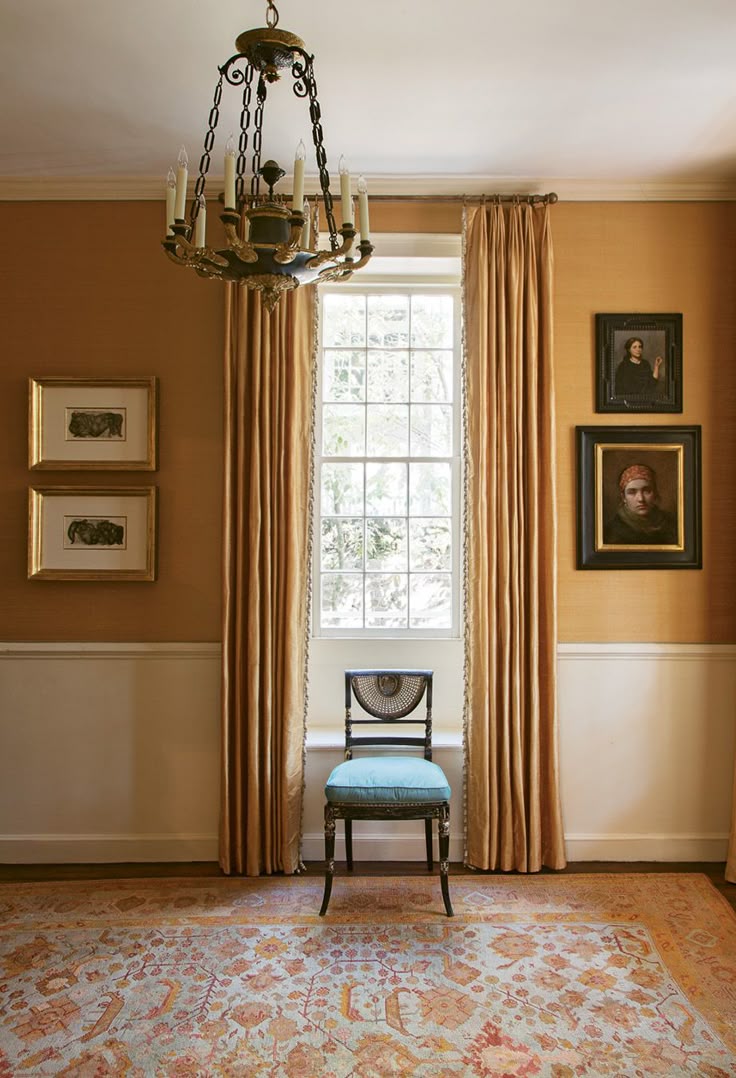 Ochre yellow works well in any Georgian space. It is warm and inviting.