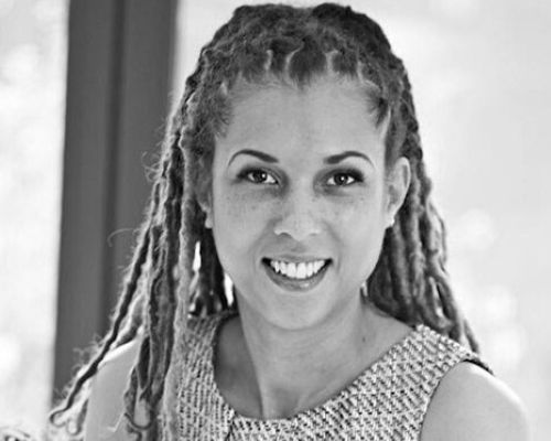 Kelly Marsh Senior Technical designer Headshot in black and white of Kelly Marsh Senior Technical designer