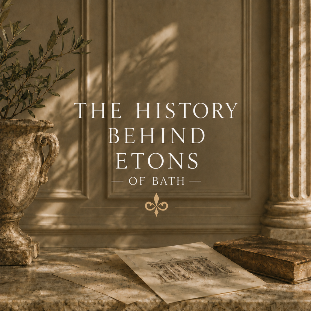The History Behind Etons of Bath Showing a tree map of the History Behind Etons of Bath